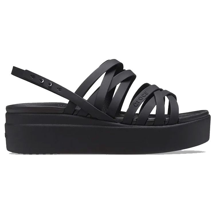 Crocs Brooklyn Comfortable Versatile Casual Sandals Women Sandals Black 206751-001