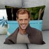 Custom William Levy Pillowcase Wedding Decorative Cotton Linen Pillow Case For Home Pillow Cover 45X45(One Sides)