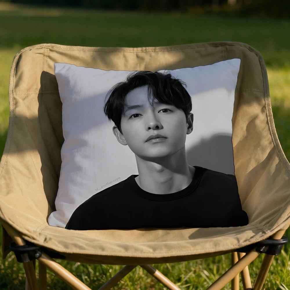 Song Joong Ki Cushion Cover Soft Reversible Durable Pillow Cover MultiScene Use for Home Car Daily Comfort