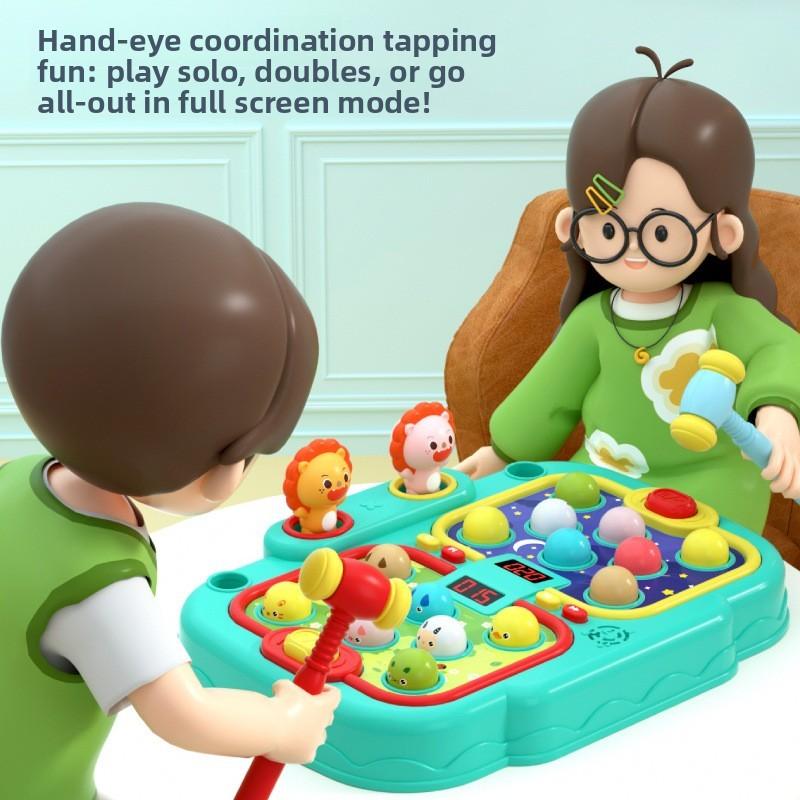 Children Whack A Mole Interactive Toy With Sound For Family Play And Brain Development
