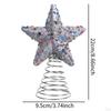 Christmas Tree Topper Decoration Romantic Unique Star Treetop Xmas Decor for Cafe