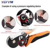 Tubular Insulated Needle Crimping Pliers 4/6-Sided Electrician's Terminal Crimpers