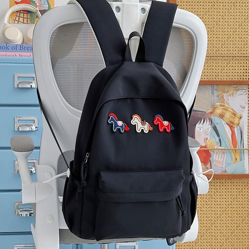 Schoolbag new ins sweet wind cartoon pony backpack versatile girl backpack junior high school student large capacity schoolbag