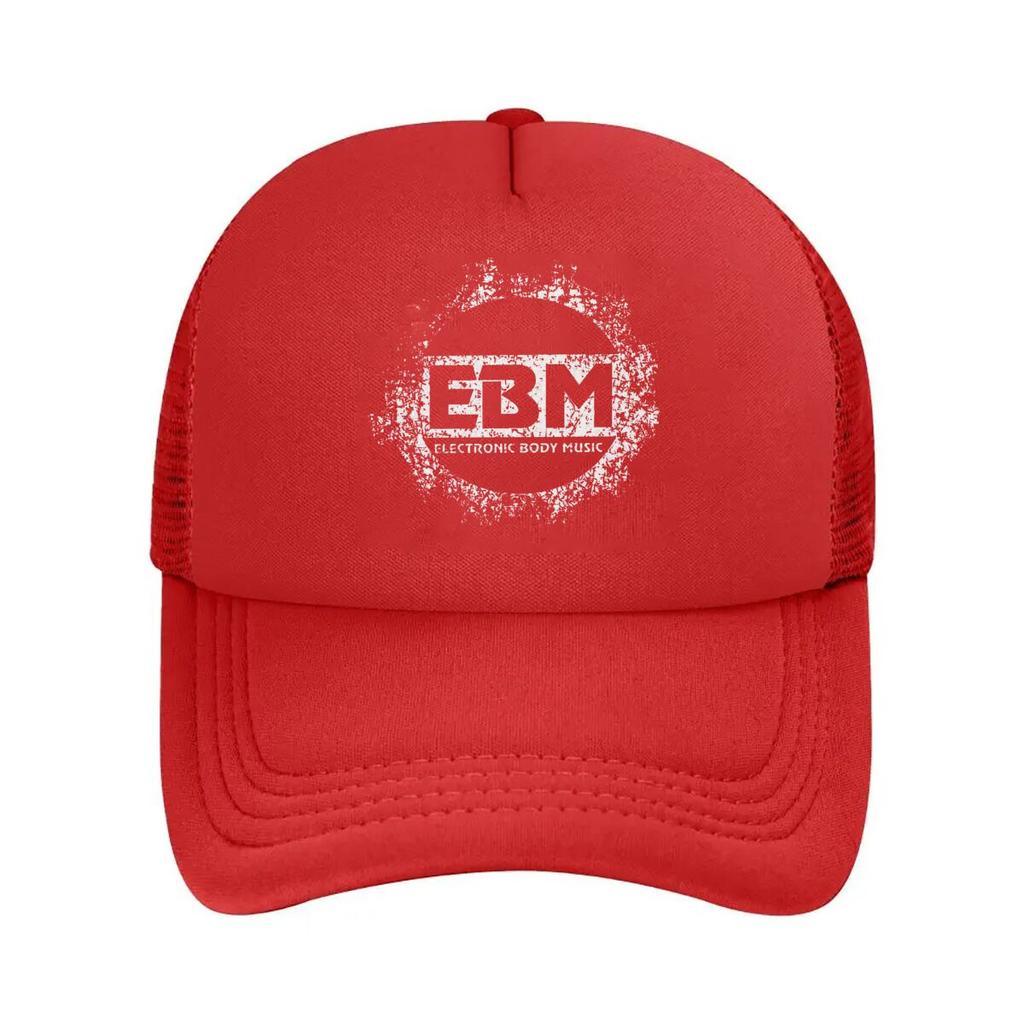 EBM Electronic Body Music Grunge Logo Design Mesh Baseball Cap For Womens Unisex FeUnisex Beach Dad Hat Hip Hop