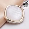 10 Stück 18/21/25mm Blume Perle Gold Kunststoff Schaft Knöpfe für Damen Bekleidung Jacke Pullover Nähzubehör Scrapbooking