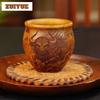 200ml Yixing Purple Clay Ox Turns Fortunes Around Teacup Retro Tea Bowl Tea Pair Tea-tasting Personal Cup Jianzhan Master Cups