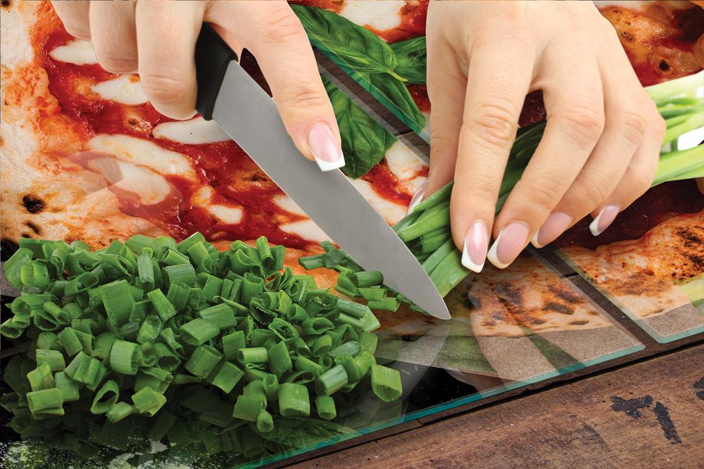 SZKLANA PŁYTA OCHRONNA NA KUCHENKĘ 90x52 PIZZA