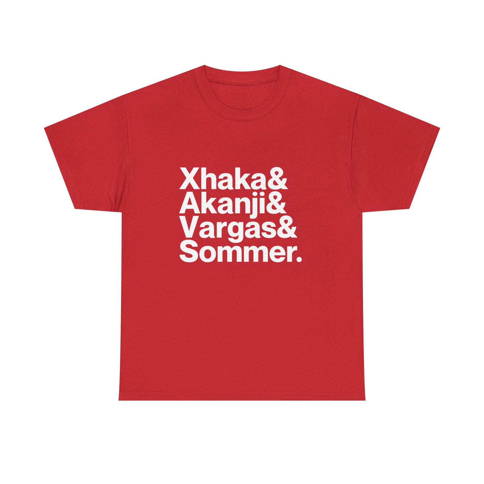 Switzerland World Cup 2026 Shirt - Xhaka, Akanji, Sommer, Vargas XL