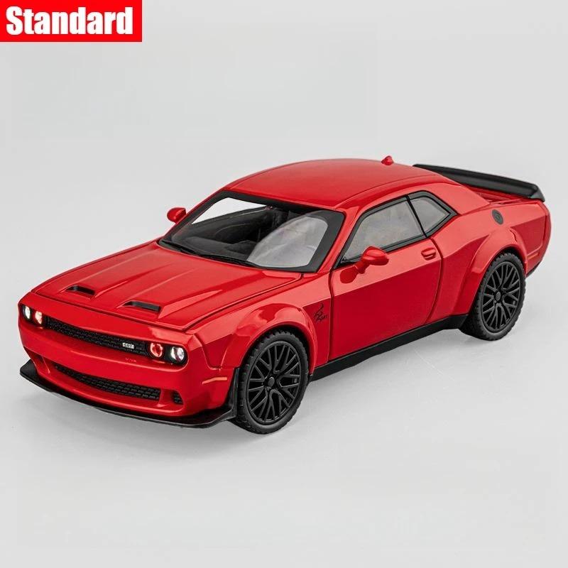 

1/32 Dodge Challenger SRT игрушечная модель автомобиля JKM литая миниатюра 1:32 двери, открывающиеся звуковые и световые автомобили, коллекция подарков для детей красный