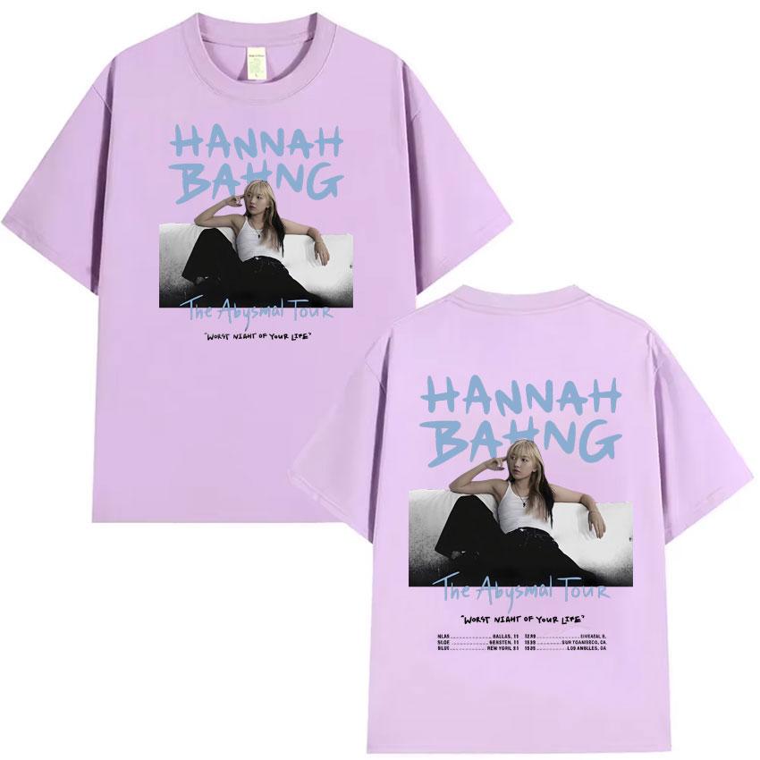 Harajuku Hannah Bahng Hip Hop T Shirt Mens Womens High Quality Fashion Cotton Short Sleeve Tshrit Summer ONeck Clothes Hot Sale