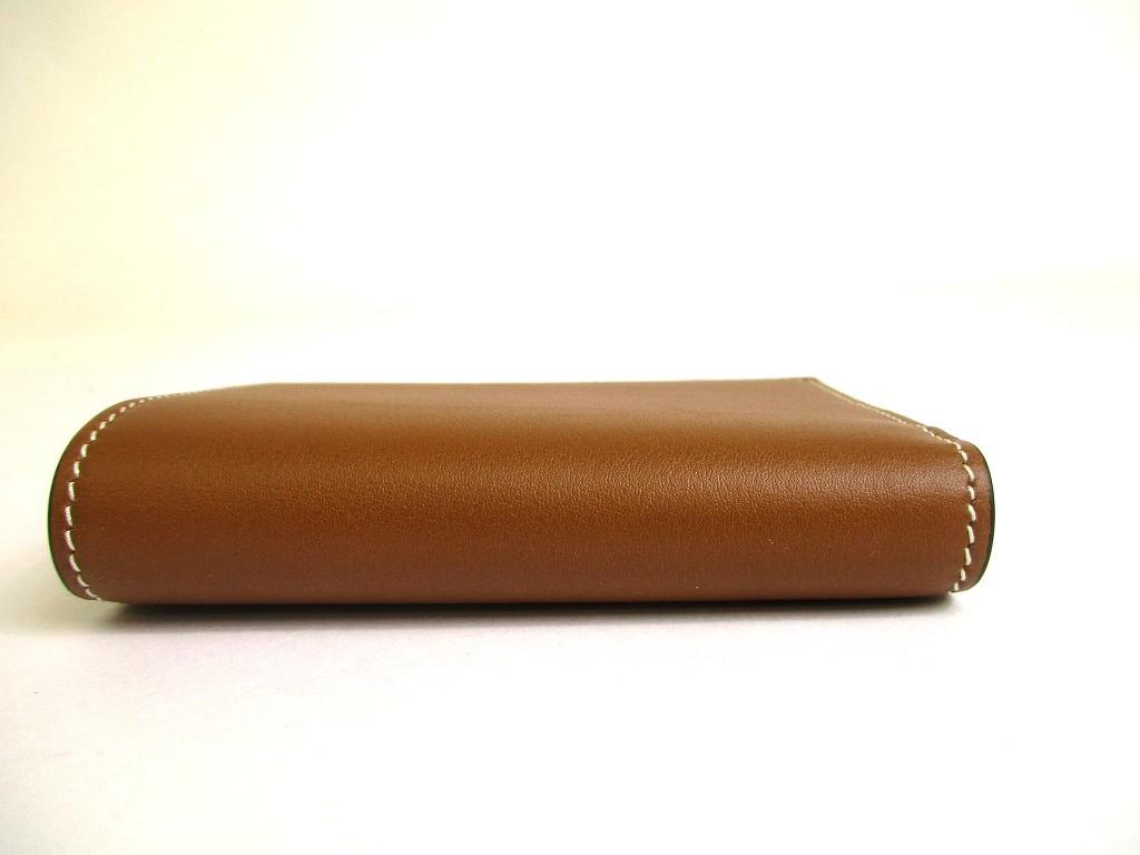 Authentic GUCCI GG Emblem Brown Leather Medium Wallet Bifold Wallet Compact Wallet #a761  Refurbished