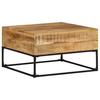  Coffee Table, 68x68x41 Cm, Rough Mango Wood