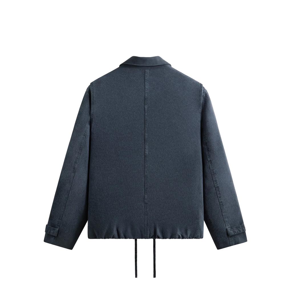 Kith Washed Canvas Ariel Blouson Jacket Placid Men Outerwear Blue KHM011167-443