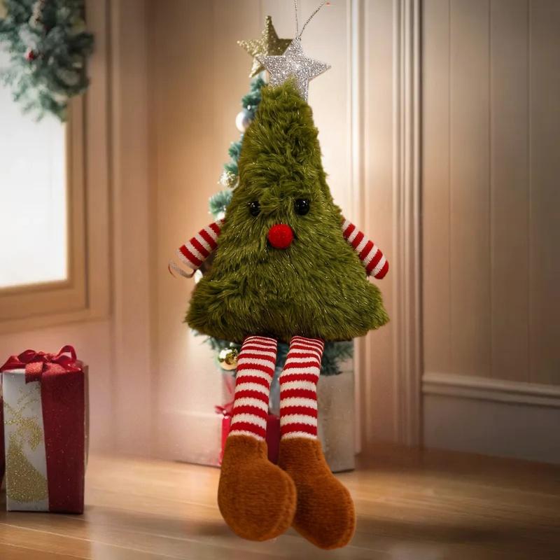 Cute Plush Christmas Tree Doll – Festive Home and Party Decoration, Holiday Ornament and Gift