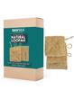 SAVSEA Natural Loofah for Bathing: Unisex Loofah for Women and Men, Also Perfect for Kids | Square Shaped Natural Loofah | Pack of 3
