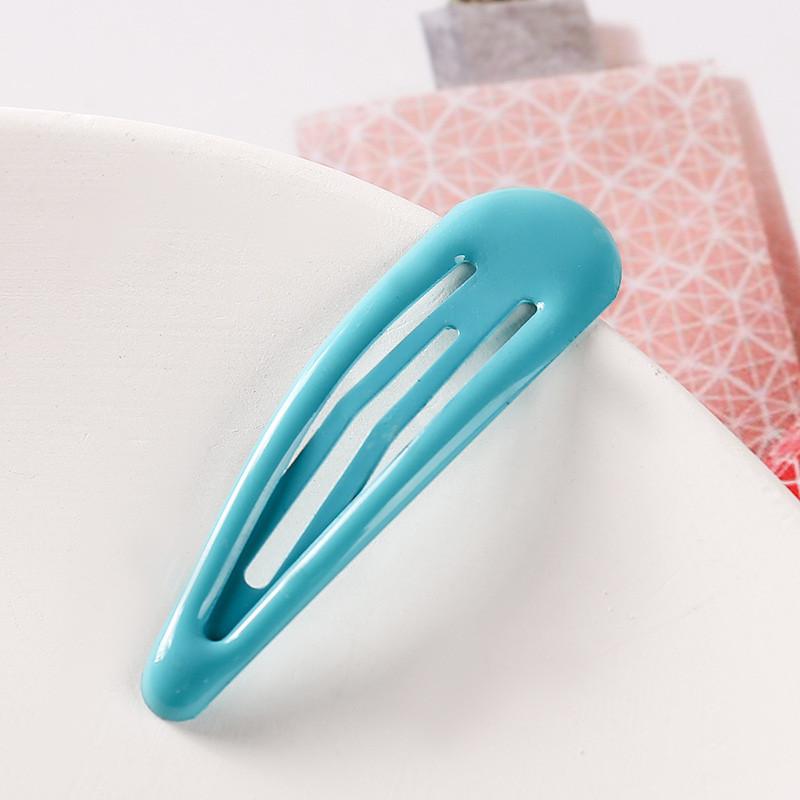 Korean Style Colorful Children's Hair Clips - Water Drop Candy Color BB Clips & Drip Oil Hairpins for Bangs