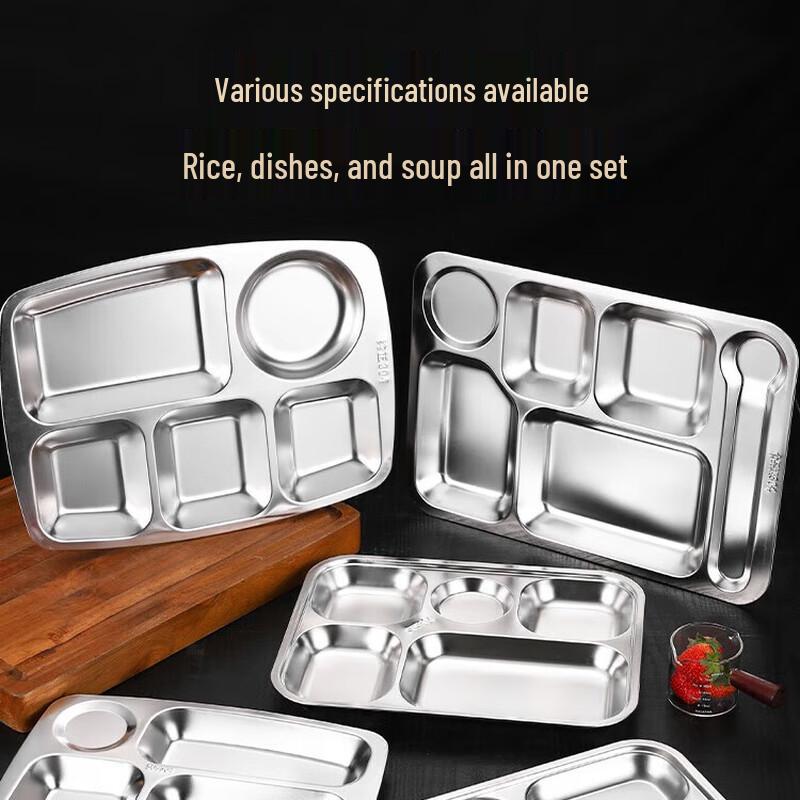 Caizhi 304 Stainless Steel Cafeteria Tray