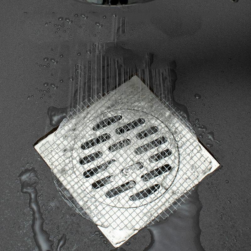 10Pcs Anti-blocking Filter Screen Disposable Floor Drain Sticker Hair Catcher Drain Stopper Cover Kitchen Bathroom Accessories