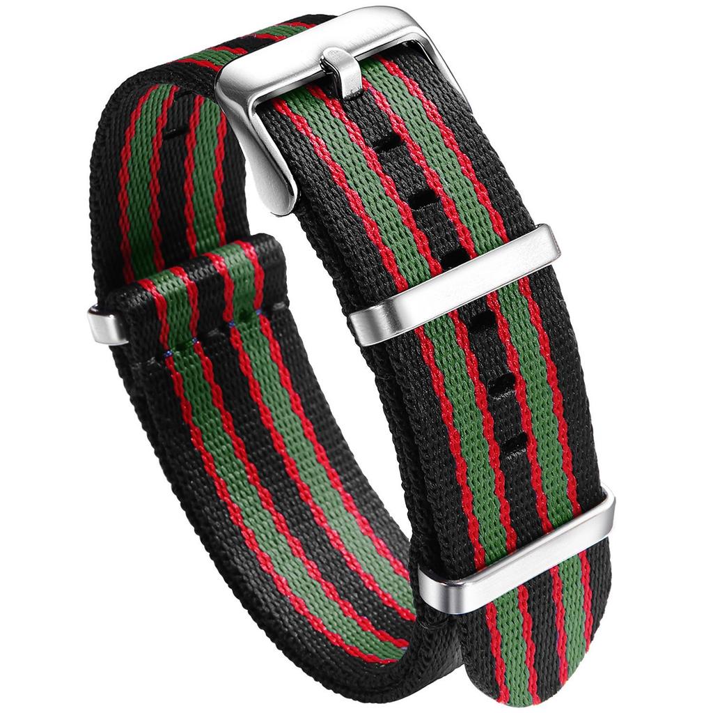 Timeless Twill Nylon Multi-color Strap - Waterproof, Lightweight & Durable 20mm/22mm Universal Fit