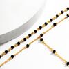 Salircon Boho Multi-layer Crystal Bead Chain Necklace Sexy Long Tassel Pendant Front Chest Chain Necklace Fashion Party Jewelry