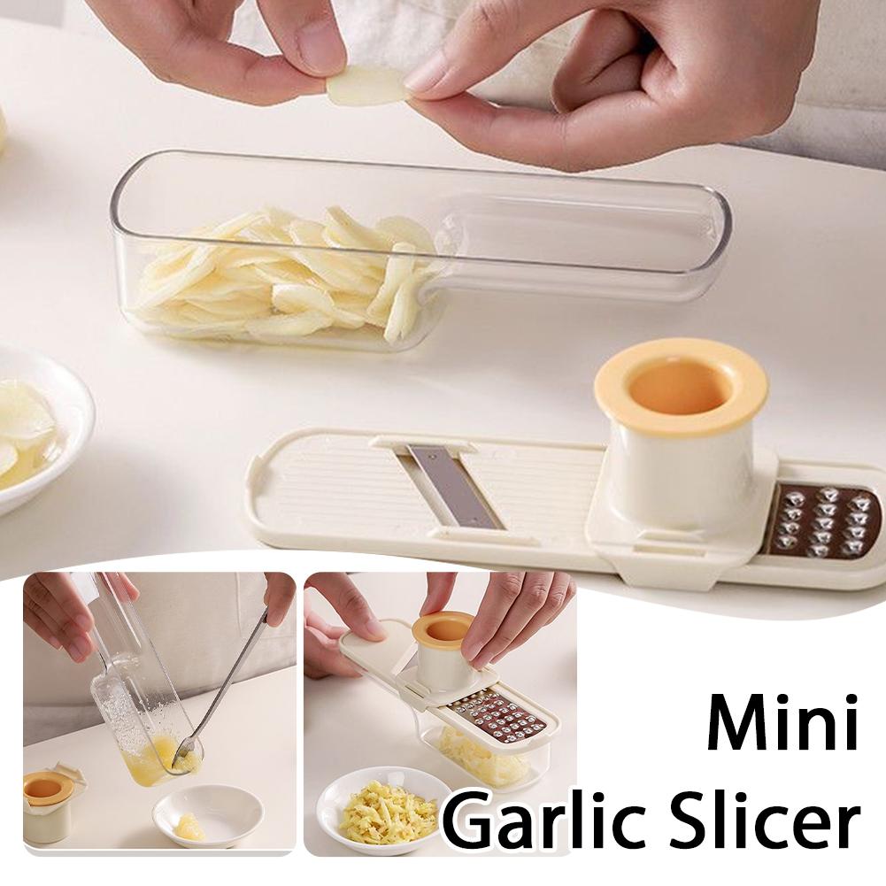 3 In 1 Ginger Grinder User-friendly Plastic Garlic Grinder Precision Cutting Non-slip Ginger Shredding Machine Home Cooking