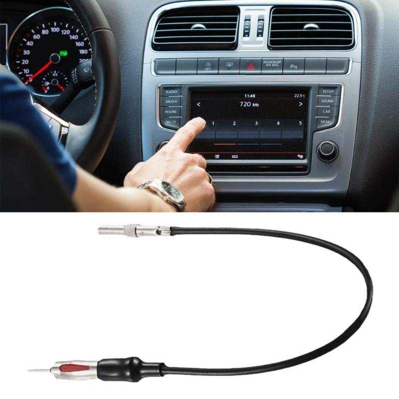Car Stereo FM AM Antenna To DIN Connector Wire Adapter Cable Radio Antenna Adapter Automotive Radio Exterior Part