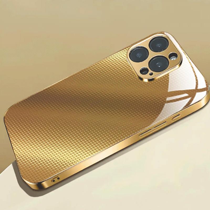 Einfachheit Hochwertige Handyhülle Galvanisiertes Glas TPU Handyhülle für iPhone 17 16 15 14 13 12 11pm Pro Plus Sturzfest