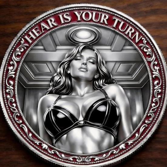 Heads I Get Tail/Tails I Get Funny Head And Head Commemorative Coin Challenge Coin Tail Double-Sided Cheeky Lucky