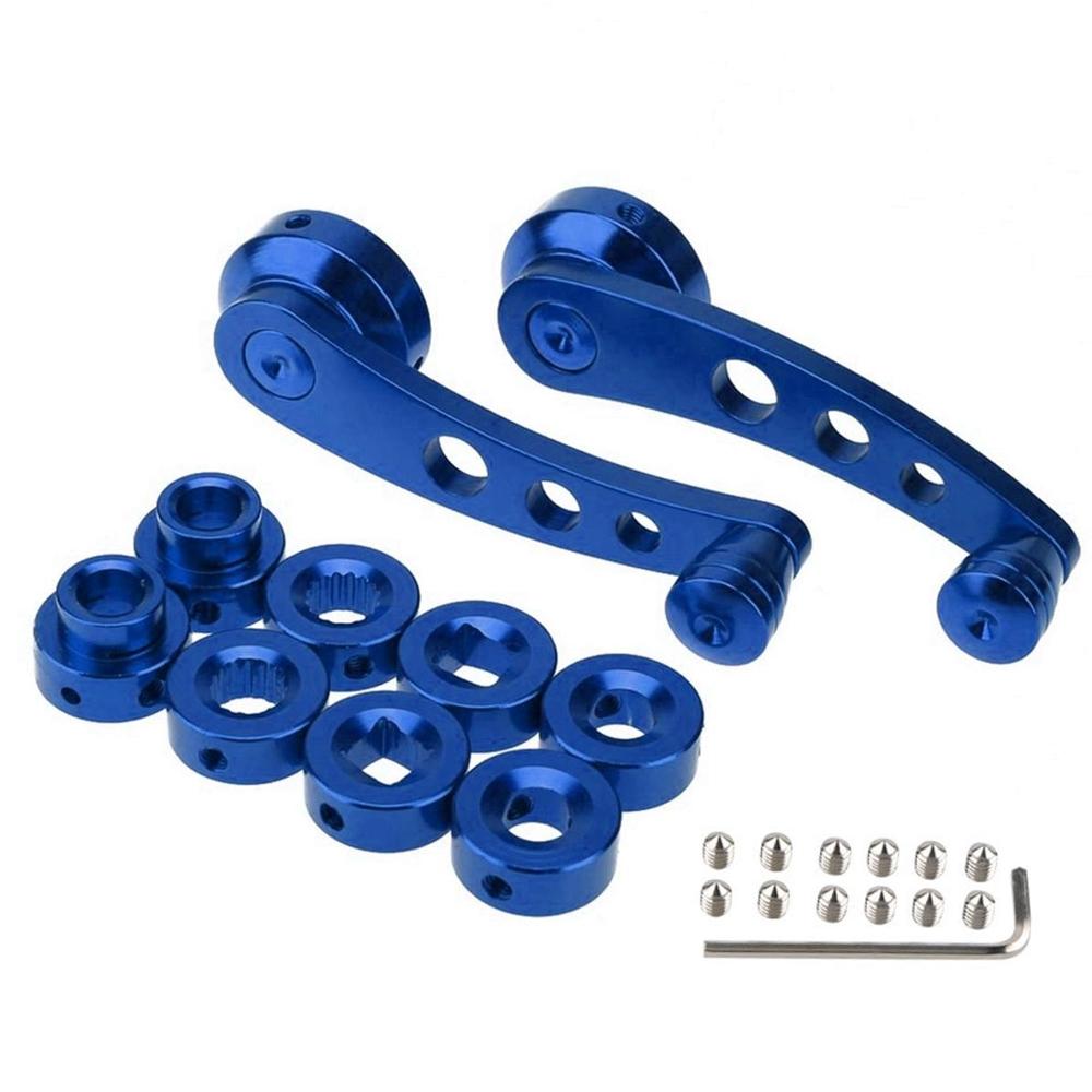 1Set Universal Car Window Handle Winder Riser Replacement Winder Crank Riser Window Handles Aluminum Alloy