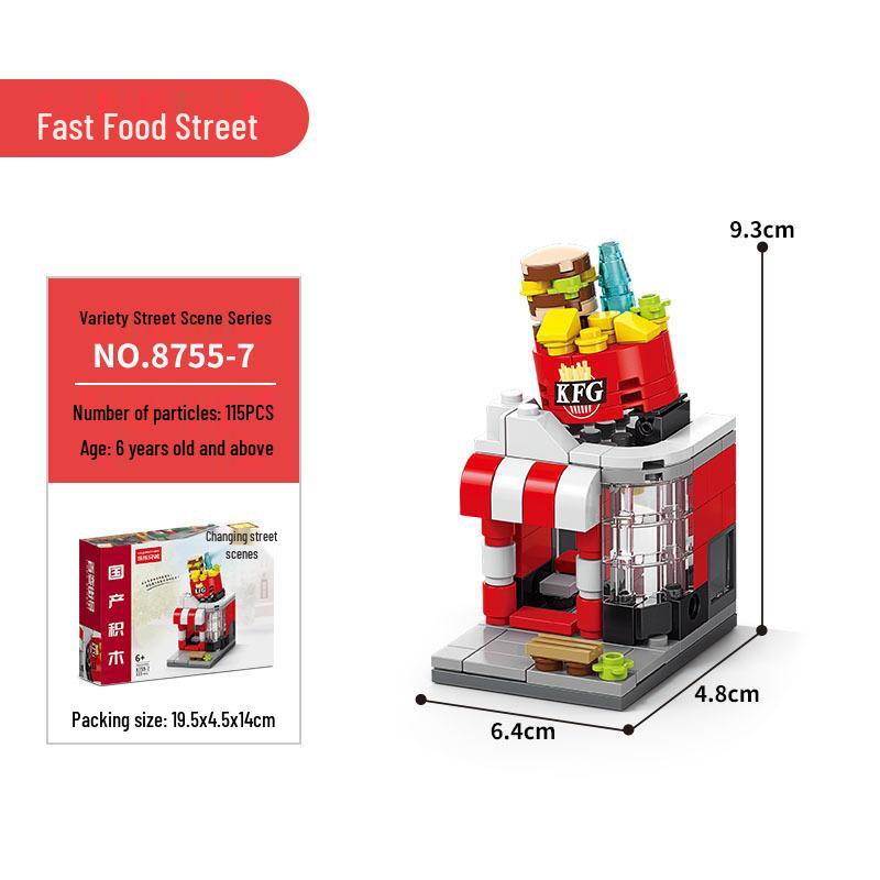 

Lele Brothers Образовательные блоки серии «Уличный вид», совместимые с Lego 8974