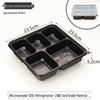 Disposable 5-Compartment Meal Prep Containers
