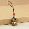 Retro Horse Mascot Keychain Mini Zodiac Horse Phone Chain Creative Wooden Horse Pendant  Unisex