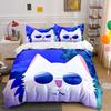 White Cat Wearing Sunglasses. Bedding Sets Duvet Cover Sets Duvet Covers Pillowcases(1 * Duvet Cover 2 * Pillowcases Without Duvet Insert)