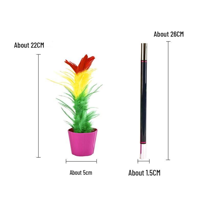 Magic Wand Transforming into Flower - Large Size Magic Prop