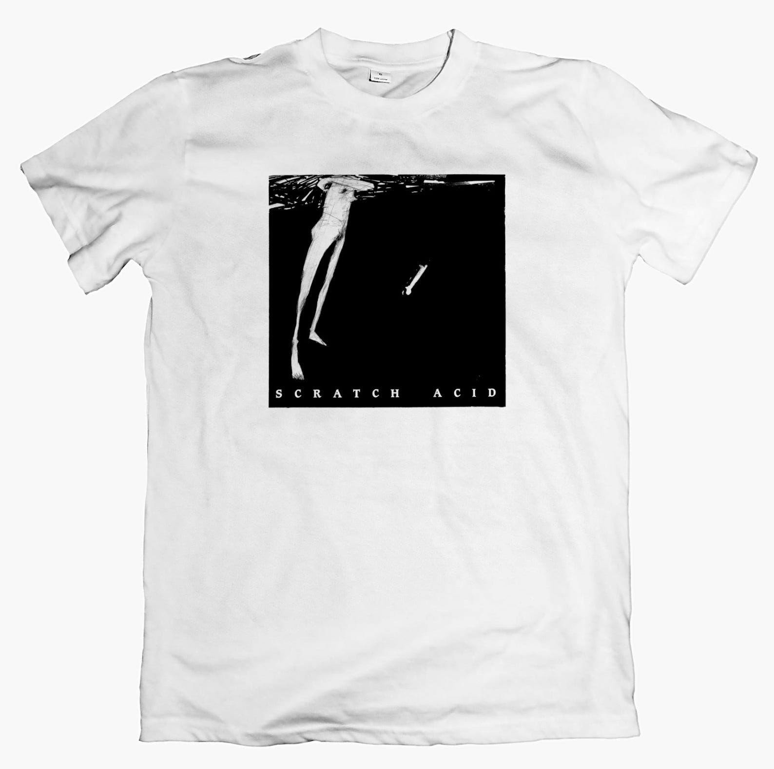 SCRATCH ACID T shirt, 80s Noise Rock Alternative Tee Post Hardcore Band Shirt Underground Vintage Graphic Jesus Lizard 4XL