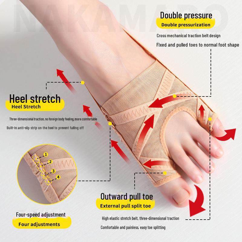 German Hallux Valgus & Little Toe Corrector: Big Toe Separator & Alignment Aid