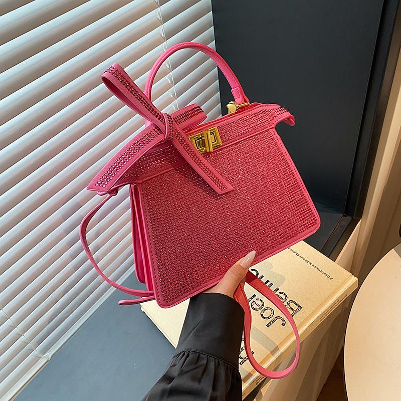 European and American New Diamond-encrusted Handbag Fashionable Retro Full Diamond Shoulder Messenger Chain Women's Bag