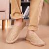 Espadrilles Women Shoes Patchwork Slip on Summer Shoes Men Loafers Breathable Canvas Shoes Jute Wrapped Shoes Unisex Outwear