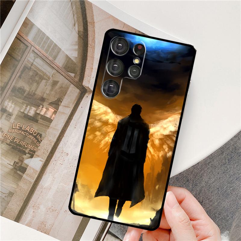 Supernatural Castiel Anděl Pouzdro na telefon Pro Samsung Galaxy S25 Ultra S9 S10 S20 S22 S21 Plus S23 FE S24 Ultra Plné krytí