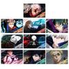 Jujutsu Kaisen Official Gojo Satoru, Yuji Itadori, Toge Inumaki Sticker and Stand Card Set