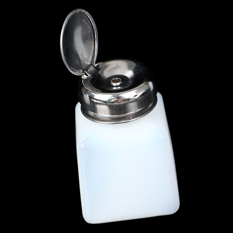Empty Pump Dispenser Nail Polish Remover Bottle Nail Art Clean Acetone Bottles
