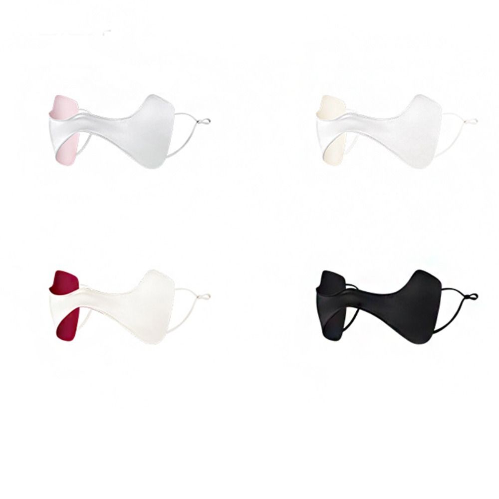 Summer Silk Sunscreen Mask Breathable Face Gini Mask Adjustable Ice Silk Sunshade Mask  Cycling