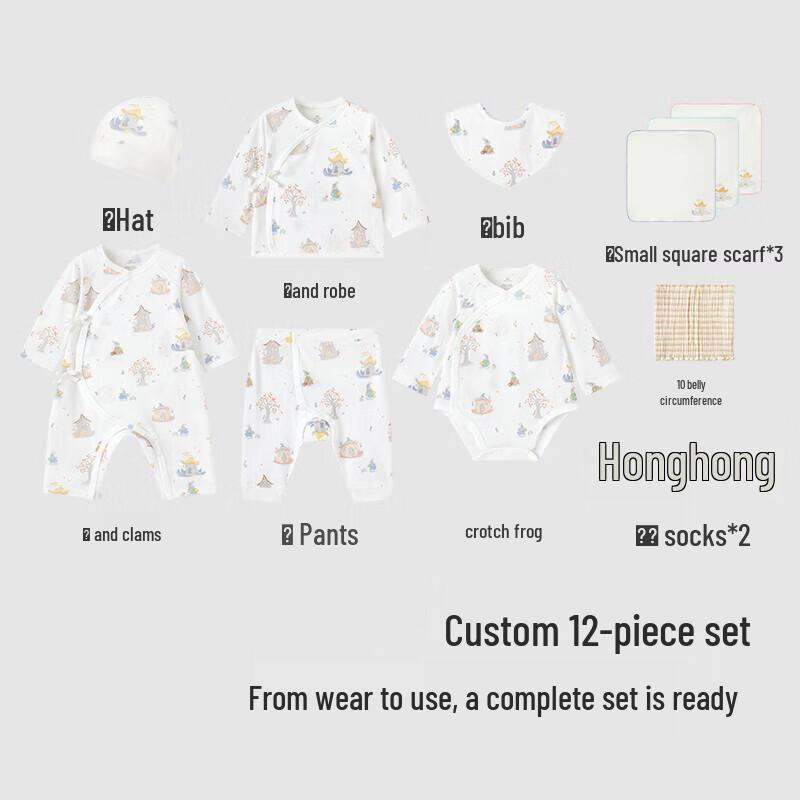 YEEHOO 12-Piece Newborn Baby Gift Set