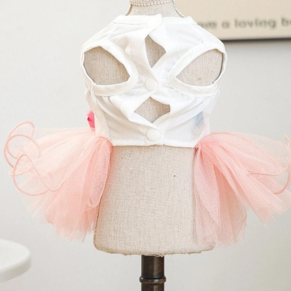 Rabbit Pattern Easter Dog Puffy Skirt Soft Dogs Mesh Fluffy Skirt Pet Princess Dress  Easter Sunday