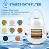 Plastic Bathtub Water Filter Replacement 8-Layer Filtration Portable Shower Tub Filter Hanging Tub Faucet Filter
