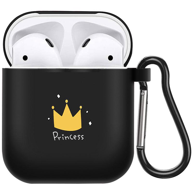 קריקטורה חמוד חיות מחמד כלב חתול בעל חיים ינשוף צמח פרחי אפל עבור אפל AirPods 2 3 כיסויי אוזניות חסינות זעזועים שחורות AirPods Pro Funds Cover