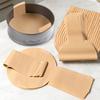 50PCS with Long Handle Sourdough Baking Parchment Paper Non-stick Cake Pan Liner  Air Fryer