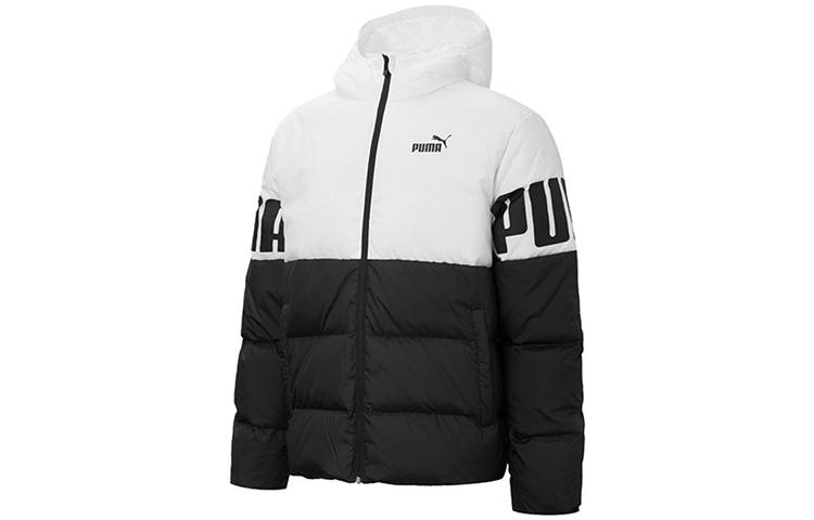 PUMA Down Jackets Men s Black/White Hooded Moderate Other 848172-01 XL