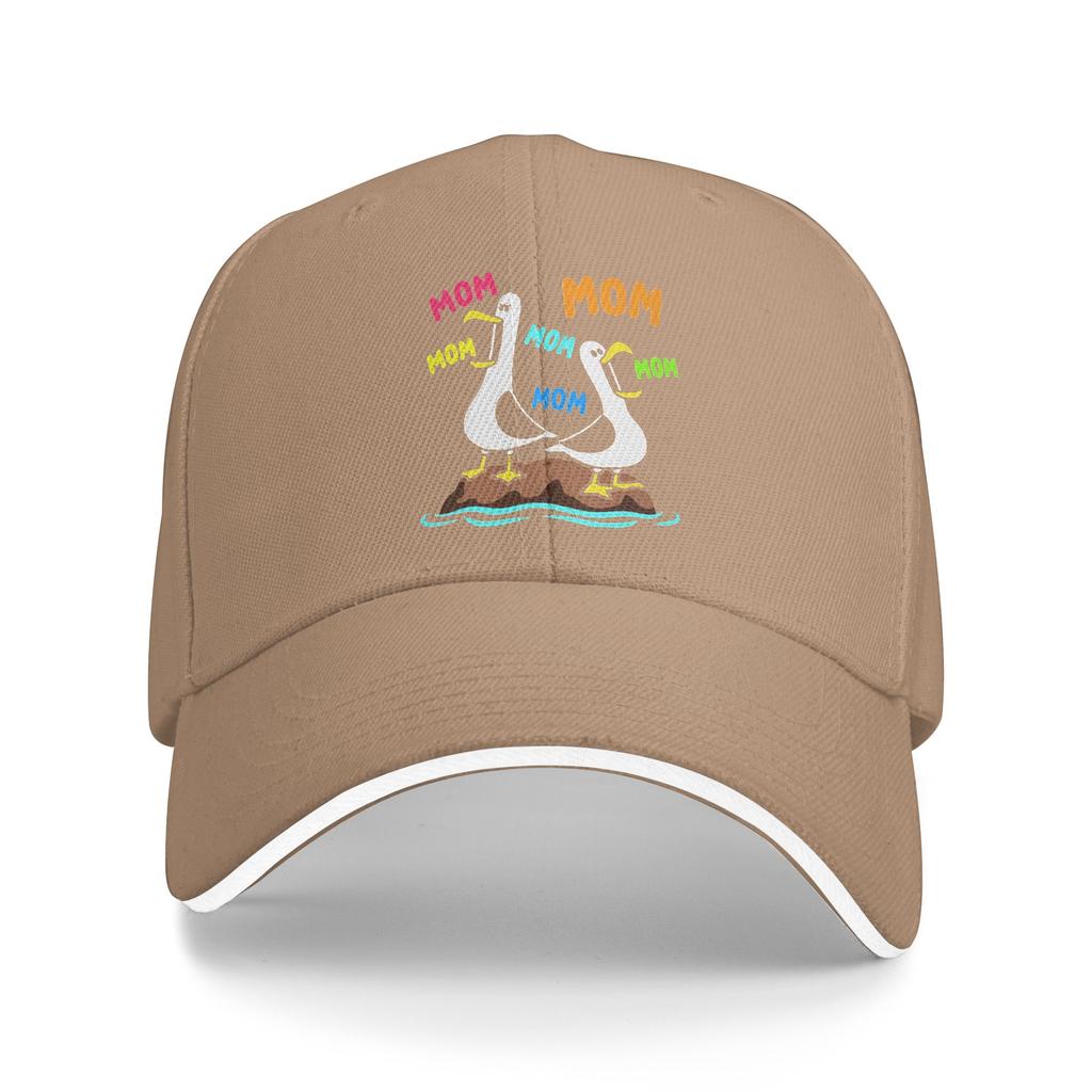 Mom Seagull Funny Mama Sandwich Baseball Caps Retro Mothers Day Humor Unisex Style Adjustable Headwear Running Golf Hats