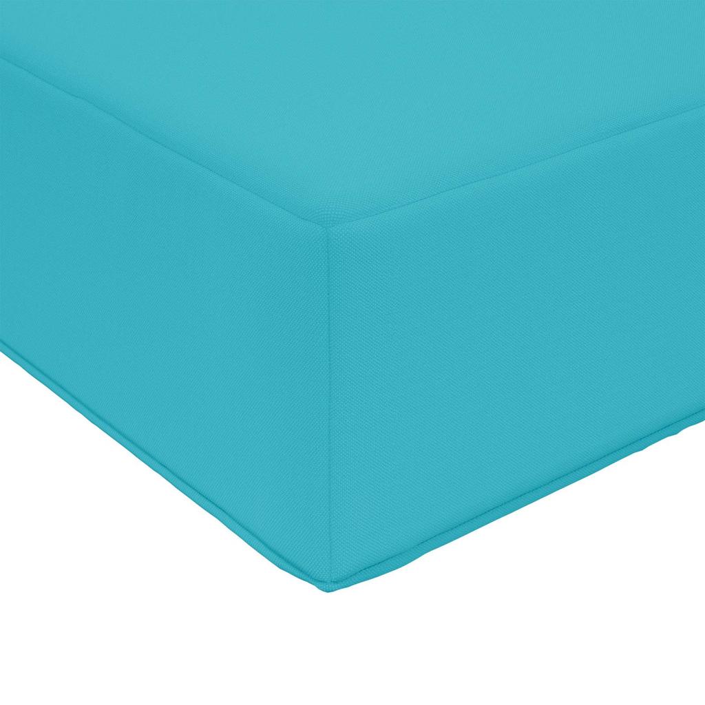 Outdoor Sofa Cushions 2 Pcs Turquoise Polyester